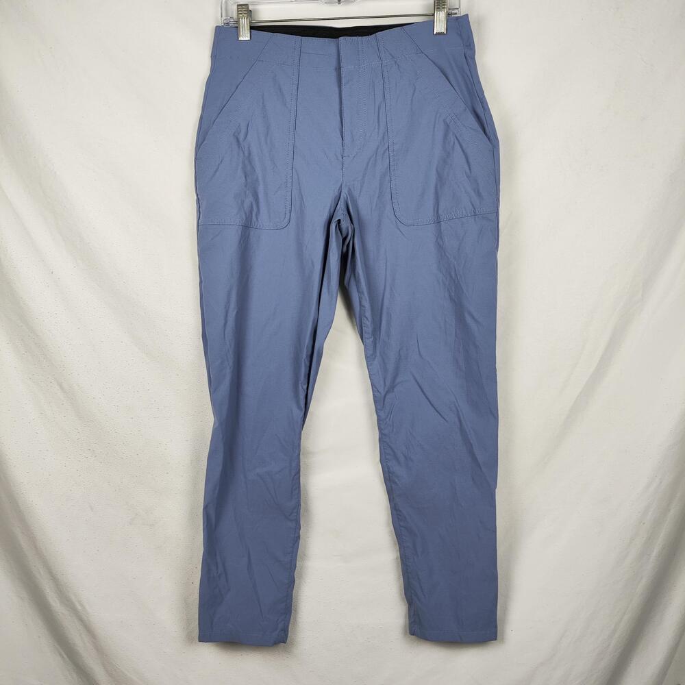 Eddie Bauer Horizon Pants Womens 8 Blue Straight Ankle Hiking Trail Outdoor